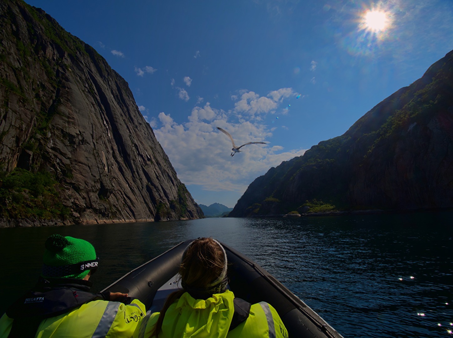 #Boote - aus dem Trollfjord heraus...