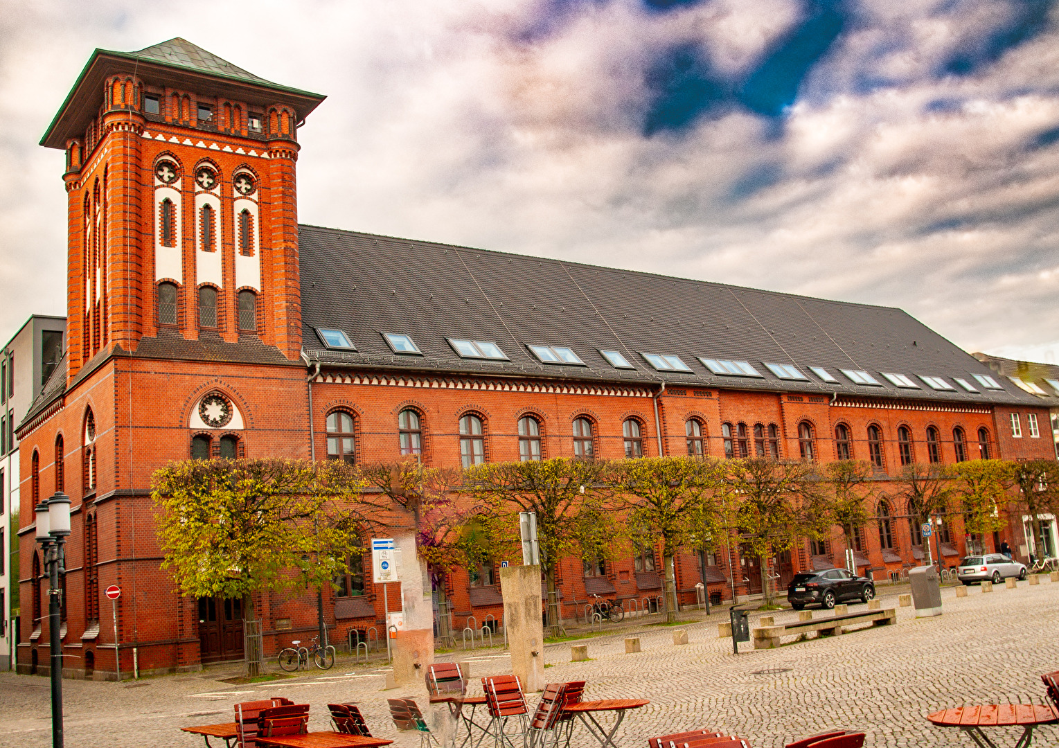 Die ehemalige Post und heutiges Verwaltungsgebäude am Markt in Greifswald