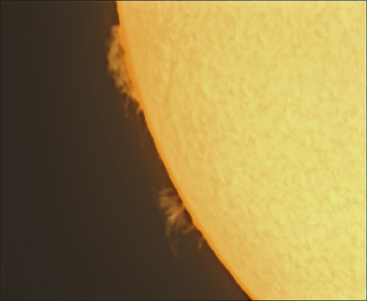 Sonne H-alpha mit Massenauswurf