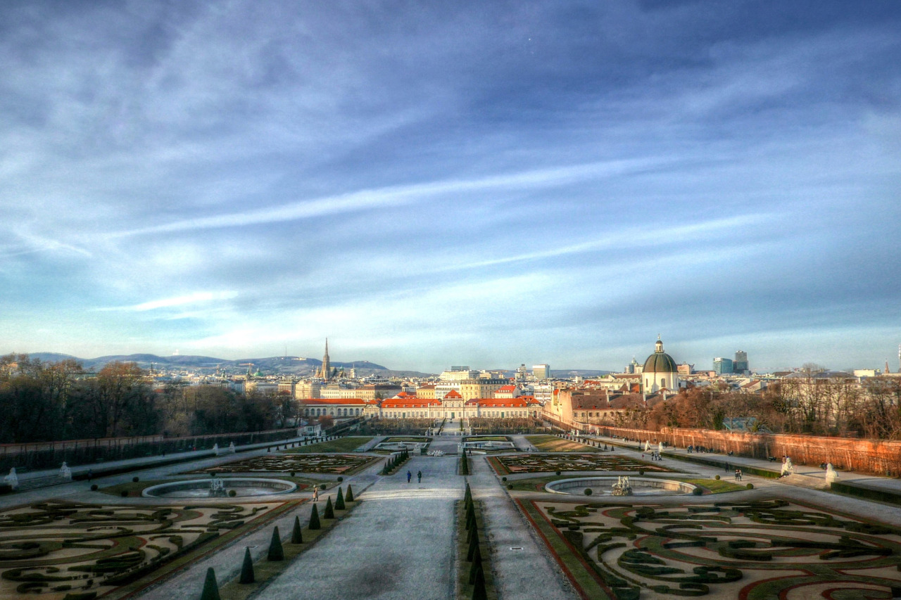 “Canaletto-Blick „vom Oberen Belvedere auf die Innenstadt.