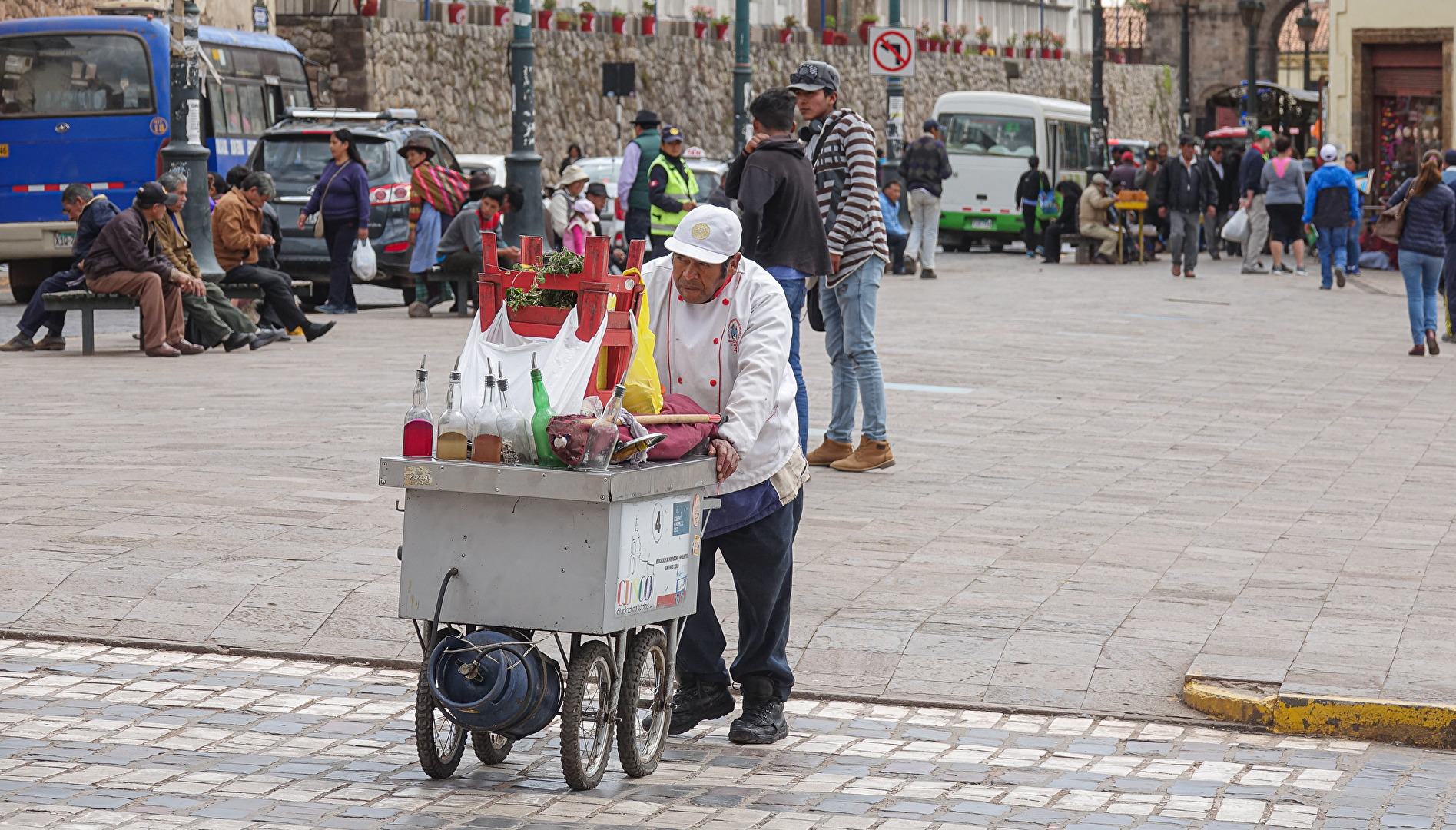Straßenverkäufer in Cusco - Peru