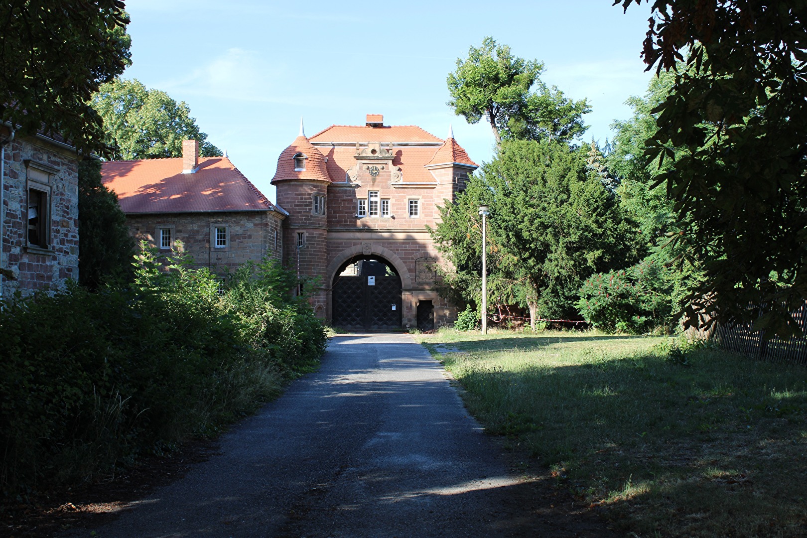 Der Zugang zum Schloss Vitzenburg
