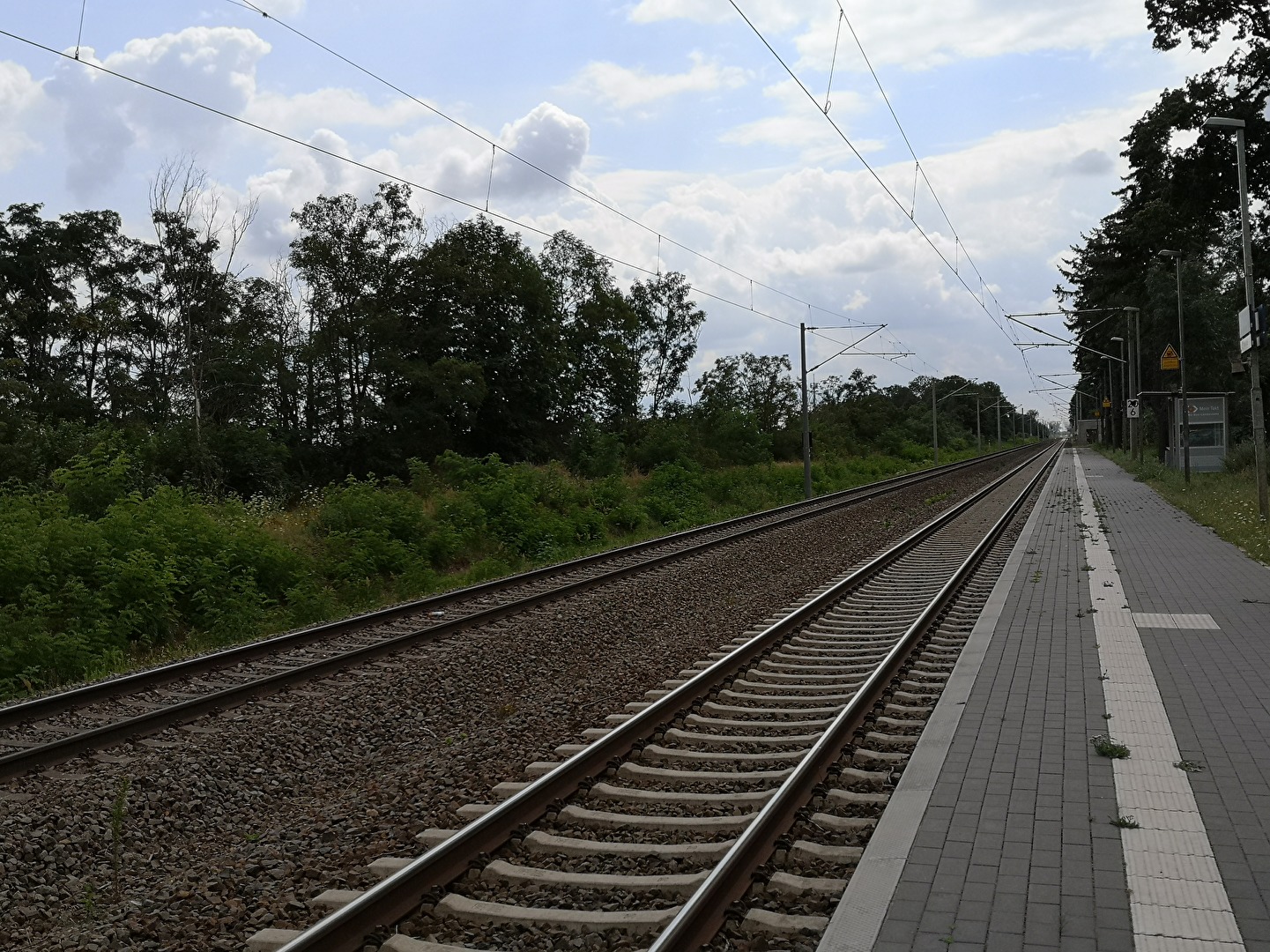 Strecke Richtung Halle/Saale