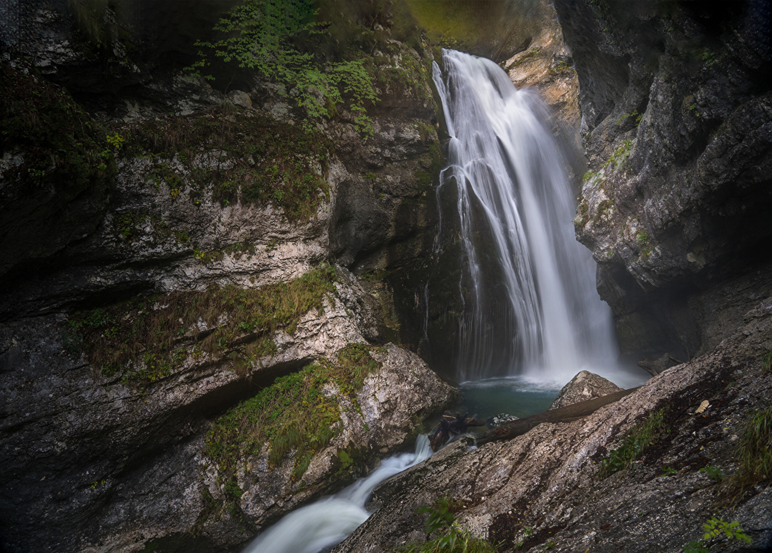 Voje Wasserfall, Slowenien